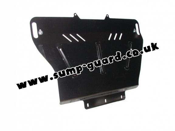 Steel sump guard for Peugeot 607