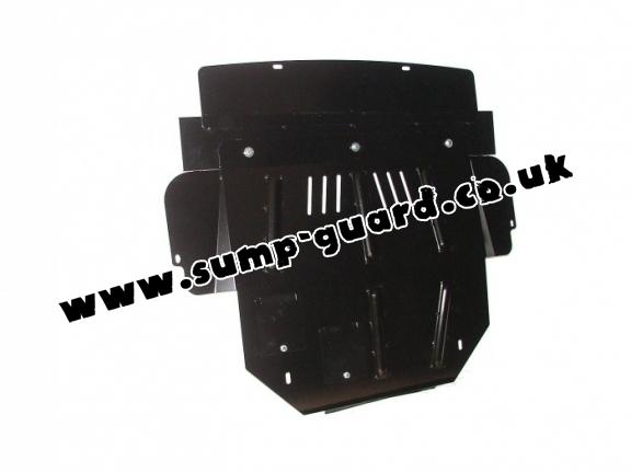 Steel sump guard for Peugeot 307