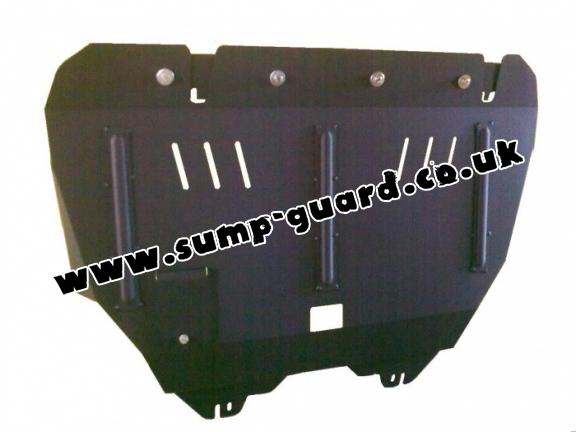 Steel sump guard for Peugeot 206