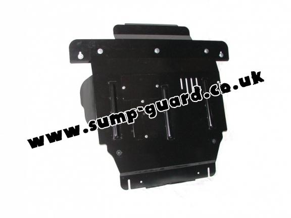 Steel sump guard for the protection of the engine and the gearbox for Mazda 2
