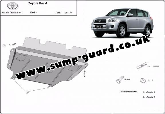 Steel sump guard for Toyota RAV 4 diesel