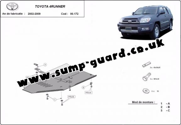 Steel gearbox guard for Toyota 4Runner