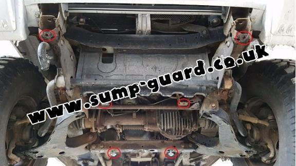 Steel gearbox guard for Mitsubishi Shogun 3 (V60, V70)