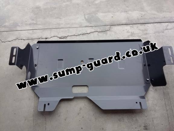 Steel sump guard for the protection of the engine and the gearbox for Ford Transit Custom