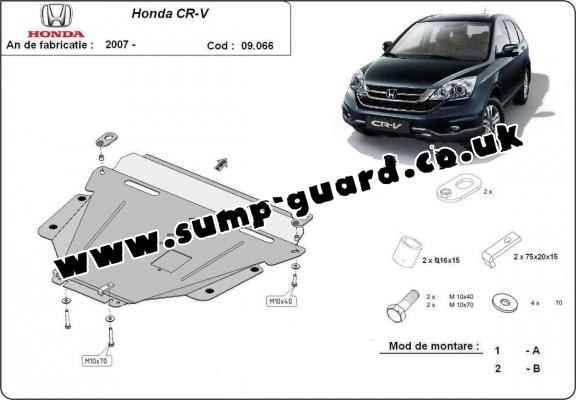 Steel sump guard for Honda CR-V