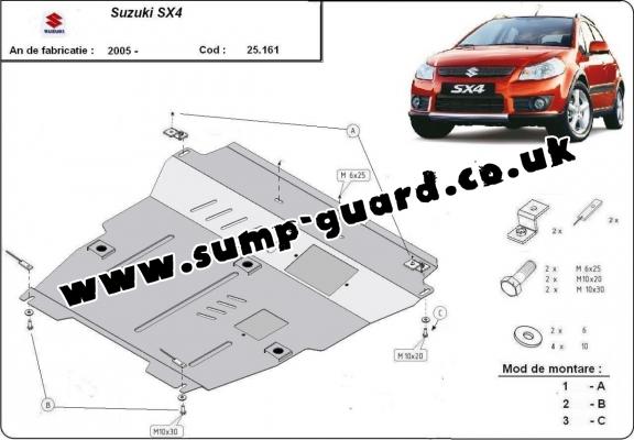 Steel sump guard for Suzuki SX 4