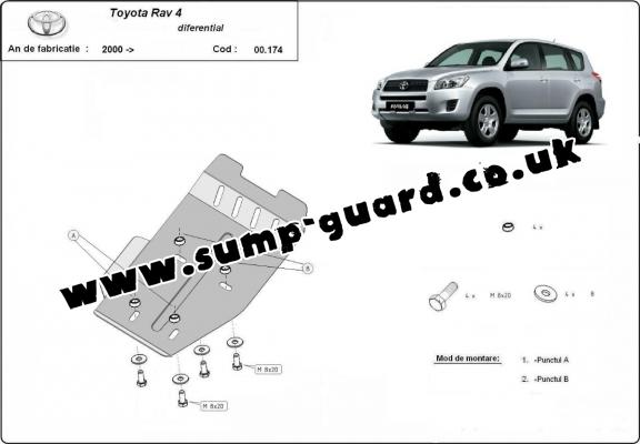 Steel differential guard for Toyota RAV 4