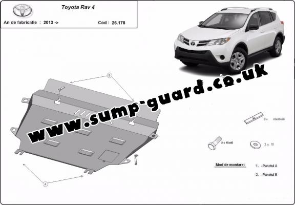 Steel sump guard for Toyota RAV 4