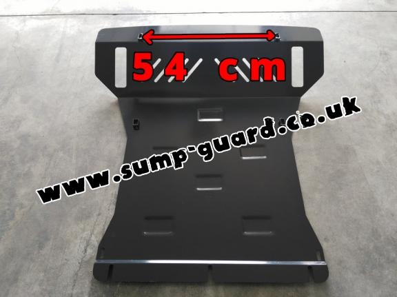 Steel sump guard for the protection of the engine and the radiator for Mitsubishi Shogun 4 (V80, V90)