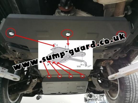 Steel gearbox and differential guard for Volkswagen Amarok