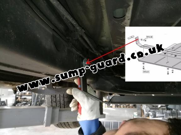 Steel gearbox and differential guard for Volkswagen Amarok