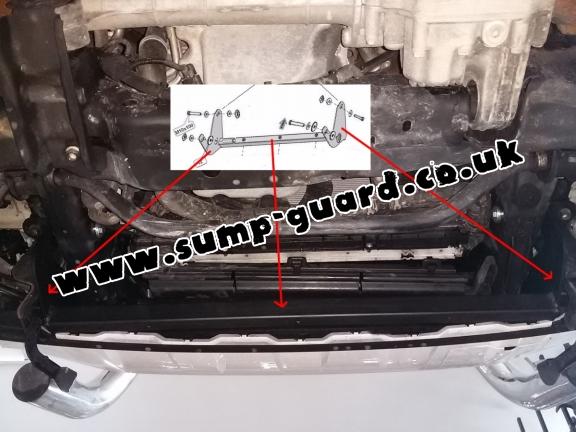 Steel sump guard for Volkswagen Amarok