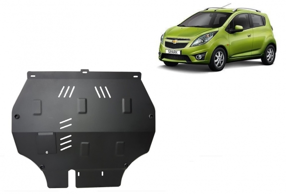 Steel sump guard for Chevrolet Spark