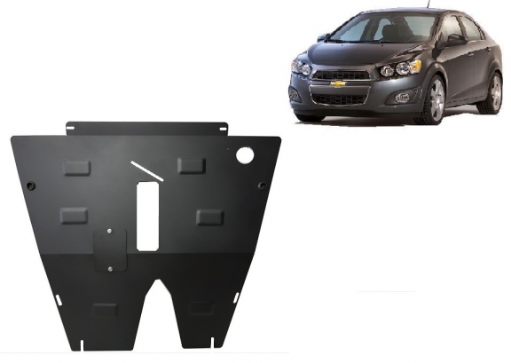 Steel sump guard for Chevrolet Aveo