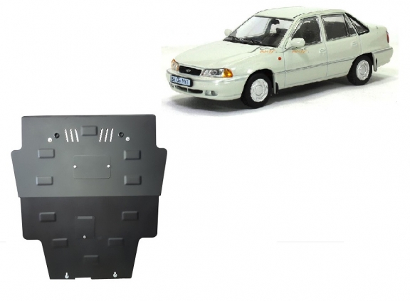 Steel sump guard for Daewoo Cielo