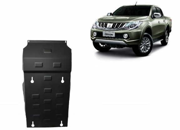 Steel sump guard for Mitsubishi L200