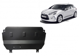 Steel sump guard for Citroen DS3