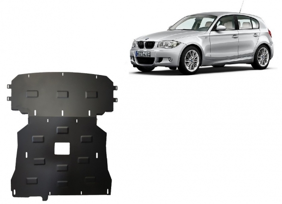 Steel sump guard for BMW Seria 1 E81/E87/E82