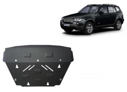 Steel radiator guard for BMW X3 E83