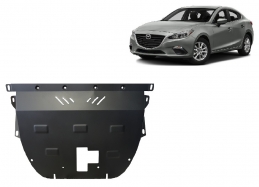 Steel sump guard for Mazda 3