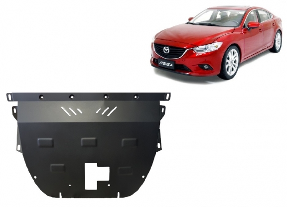 Steel sump guard for Mazda Atenza