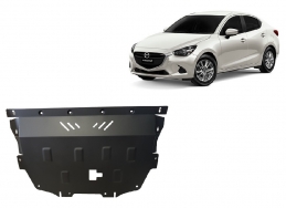 Steel sump guard for Mazda 2