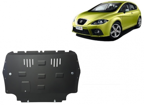 Steel sump guard for the protection of the engine and the gearbox for Seat Leon Mk2