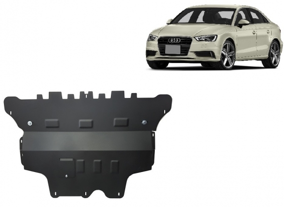 Steel sump guard for Audi A3 (8V)