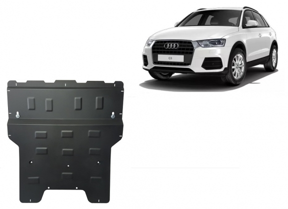 Steel sump guard for Audi Q3
