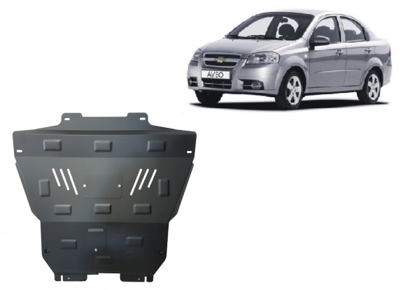 Steel sump guard for Chevrolet Aveo