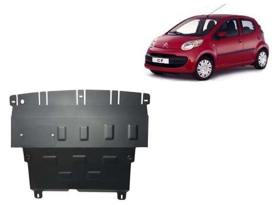 Steel sump guard for Citroen C 1