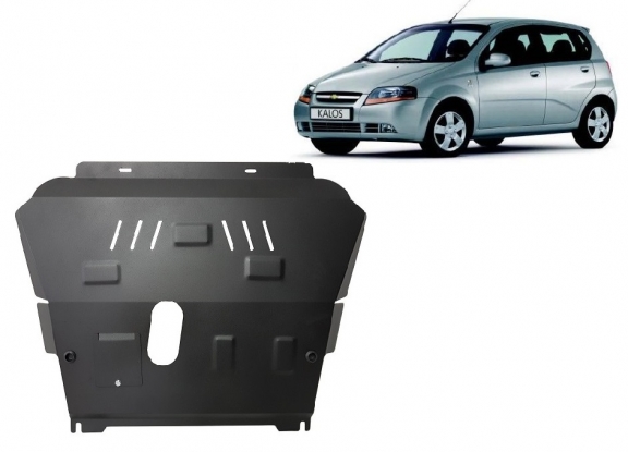 Steel sump guard for Chevrolet Kalos
