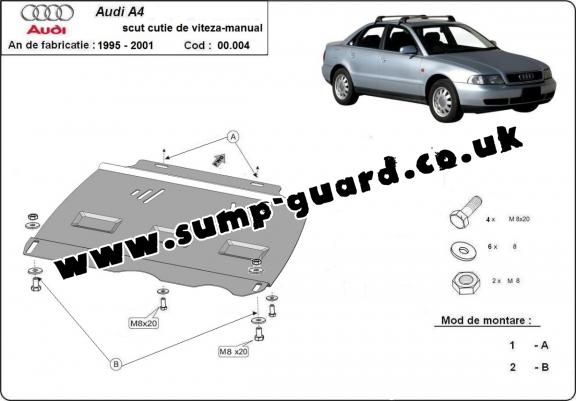 Steel manual gearbox guard  Audi A4  B5