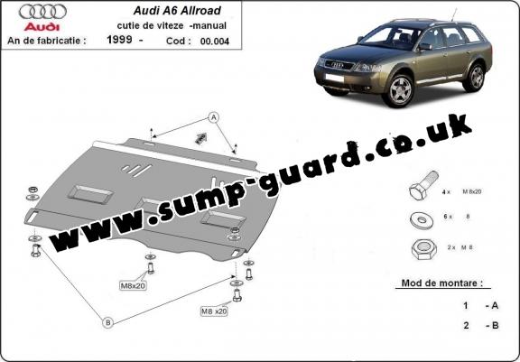Steel manual gearbox guard  Audi Allroad A6
