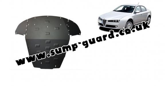 Steel sump guard for Alfa Romeo 159