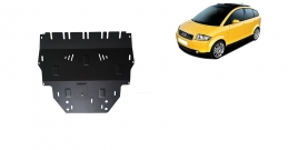 Steel sump guard for Audi A2