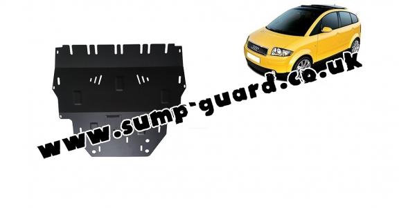 Steel sump guard for Audi A2