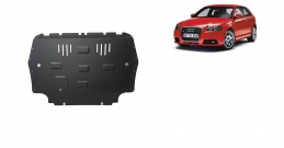 Steel sump guard for Audi A3