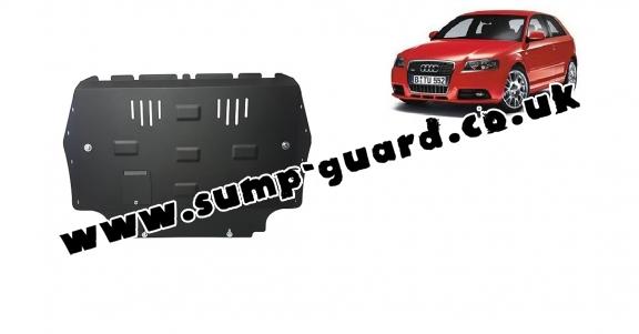 Steel sump guard for Audi A3