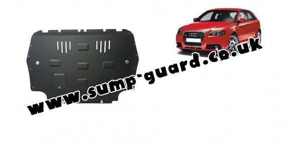 Steel sump guard for the protection of the engine and the gearbox for Audi A3