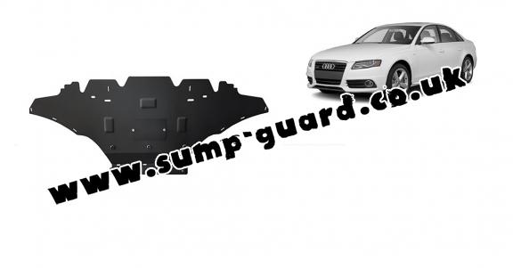 Steel sump guard for Audi A4 B8, petrol