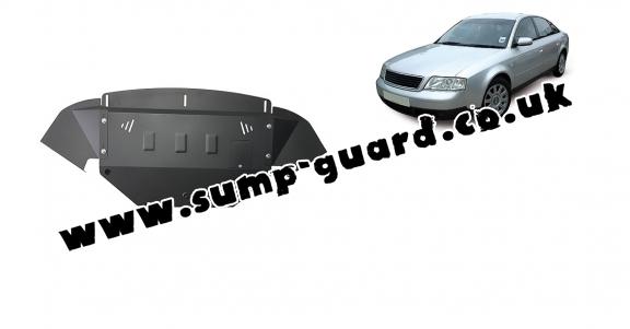 Steel sump guard for Audi A6