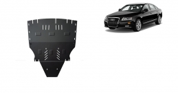 Steel sump guard for Audi A6