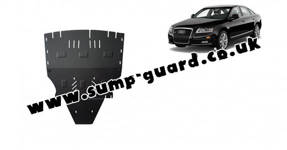 Steel sump guard for Audi A6