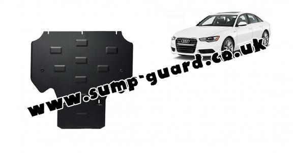 Steel gearbox guard for Audi A6