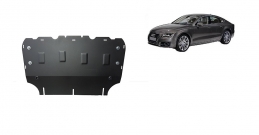 Steel sump guard for Audi A7