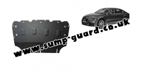 Steel sump guard for Audi A7