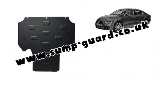 Steel gearbox guard for Audi A7