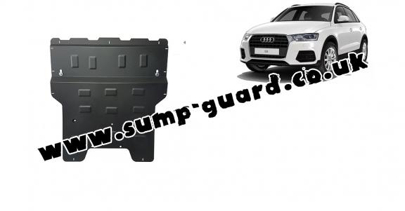 Steel sump guard for Audi Q3