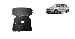 Steel sump guard for BMW Seria 1 E81;E87